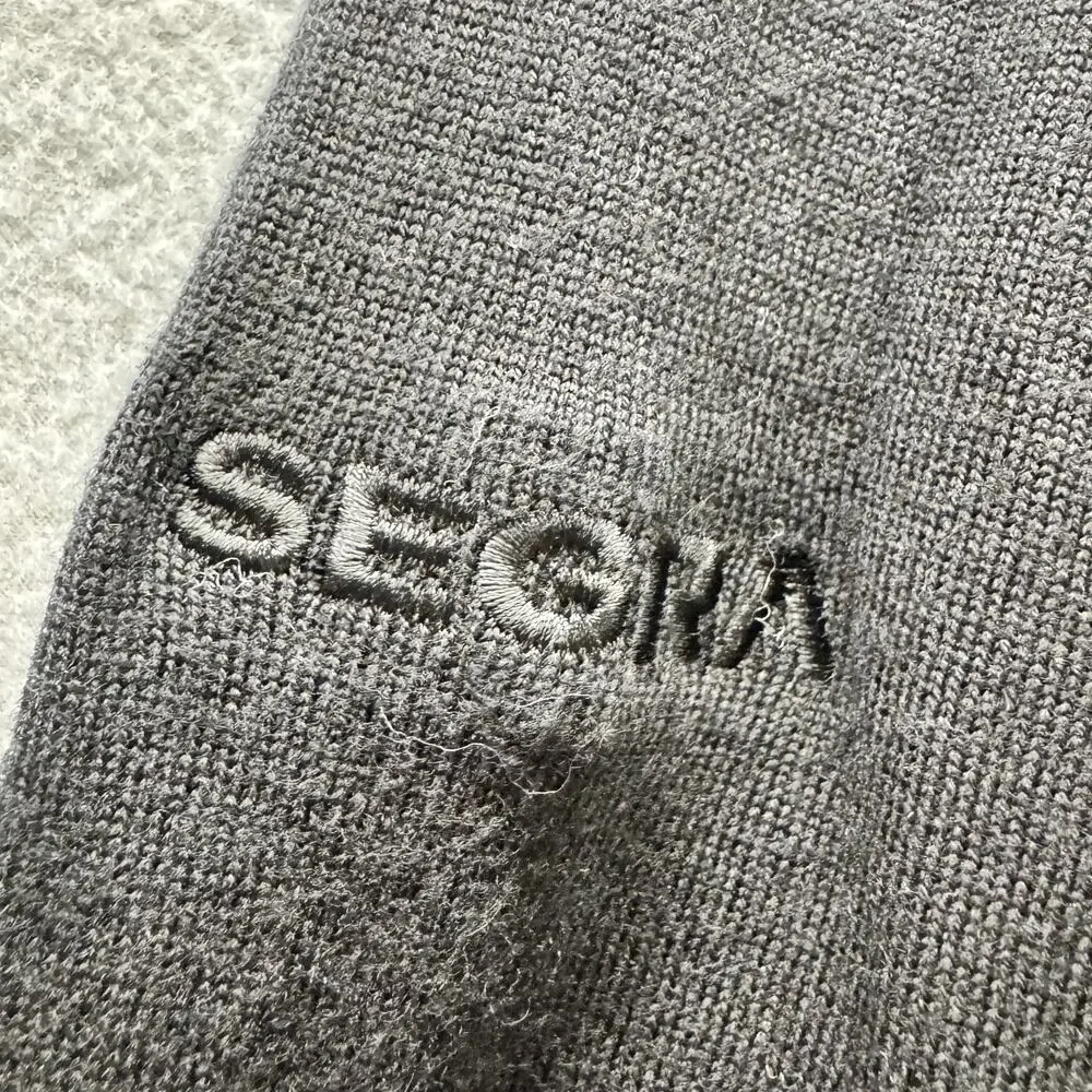 Peter Millar Sweater Mens Large Black Crown Soft 1/4 Zip Merino Wool‎ Silk SEGMA